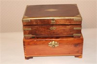 Two Vintage Wooden Boxes