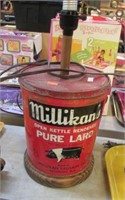 VINTAGE LARD TIN LAMP