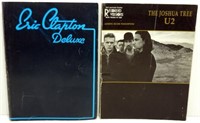 2 Guitar Tab Books - Eric Clapton Deluxe & U2 The