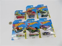 6 hot wheels die cast neufs