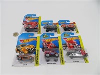 6 hot wheels die cast neufs