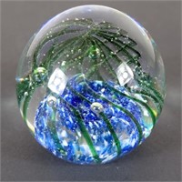 Art Glass Swirl Paperweight