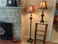 Floor Lamp & Matching Table Lamp