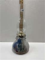 SINGED 1994 HANDMADE POTTERY OIL LAMP