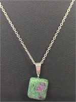 925 stamped 16-in chain with pendant