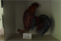 METAL ROOSTER 24" TALL, WALL PLANTER?