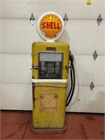 Bowser Electric Shell Gas Pump