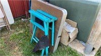 Folding Directors Chair and Table