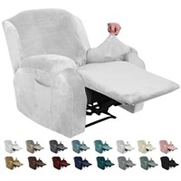 MAXIJIN Velvet 4 Piece Recliner Cover Stretch