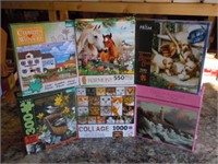 Animal picture puzzles and more, has all pieces.