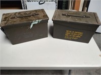 Metal Military Fuse Can and 50 Cal Can