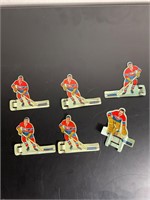 1960s table hockey players set
