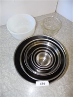 Stainless Mixing Bowls of many sizes