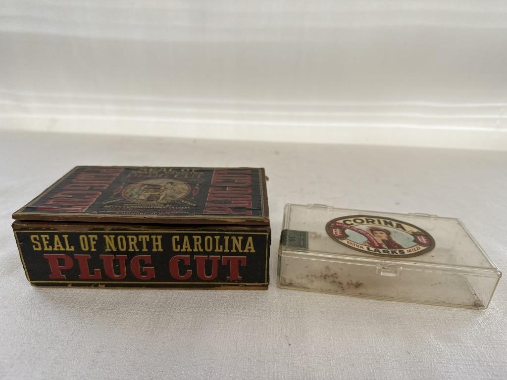 Seal of North Carolina Tobacco Box & Corina | Live and Online Auctions ...