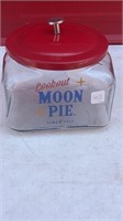 Moon Pie Canister with Metal Lid