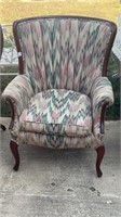 Flame Stitch Arm Chair