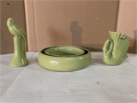 Lot of 3 Vintage Rosemede Pottery Pieces