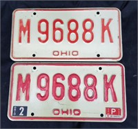 Ohio license plate lot 4