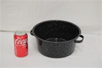 9.5" Enameled Pot w/ 2 Handles, No Lid