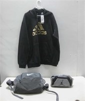 NIKE Backpack W/Adidas Hoodie & Jordan Bag