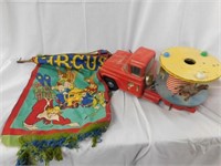 Buddy L Merry Go Round circus truck - fabric