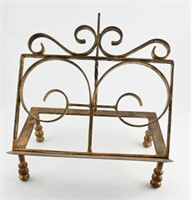 Wrought iron Bible/Book stand in gold wash