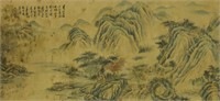 Wang Hui 1632-1717 Watercolour on Paper Scroll