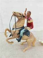 Plastic horse and rider