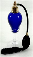Atomiseur de parfum vintage bleu COBALT
