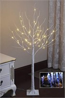 NIOB White Birch LED Tree - 48"