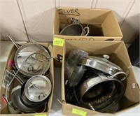 (3) Boxes Stainless Steel Cookware