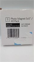 Photo Magnet 5×5", 40 pack CAT 1018068 use with Ko