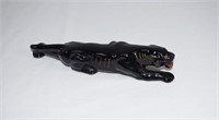 Stalking Panther Japan Pottery Figurine 8"