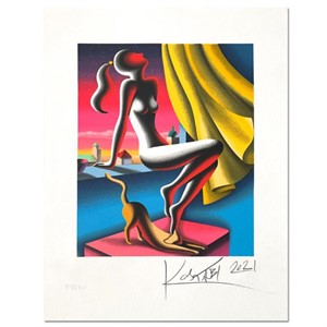 Mark Kostabi, "Breezy" Hand Signed Limited Edition