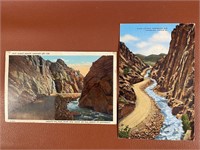 Set of 2 Vintage Colorado Post Cards from 1949