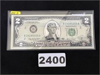2003A "Painted" $2 Bill