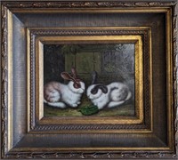 Original Painting "Bunnies" #1, 8 x 10"