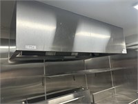 S/S Fitted 3 Filter Fume Extraction Canopy