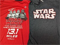 2 XL Star Wars Men's Dark Side Marathon & Logo Shi