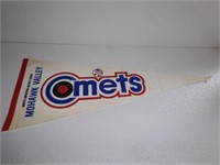 Vintage Mohawk Valley Comets Hockey Pennant
