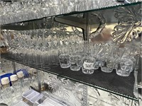 53- Glassware Assorted Stemware and Decanters