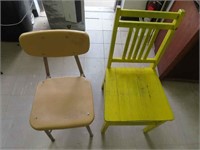 Yellow Chair and School Chair