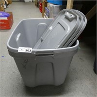 Empty Storage Tubs w/ Lids