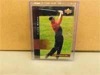 2001/02 Tiger Woods #176 Rookie Golf Card