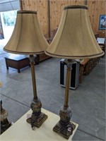 2 CANDLESTICK TYPE LAMPS