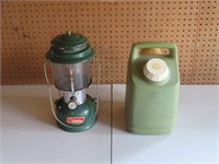 Vintage Coleman Lantern (1972) & Fuel Can