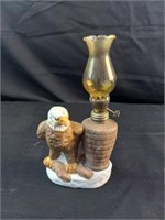 Small Bald Eagle Cermic Lantern