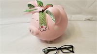Piggy Bank Pink Ceramic