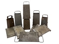 13 Vintage Metal Graters