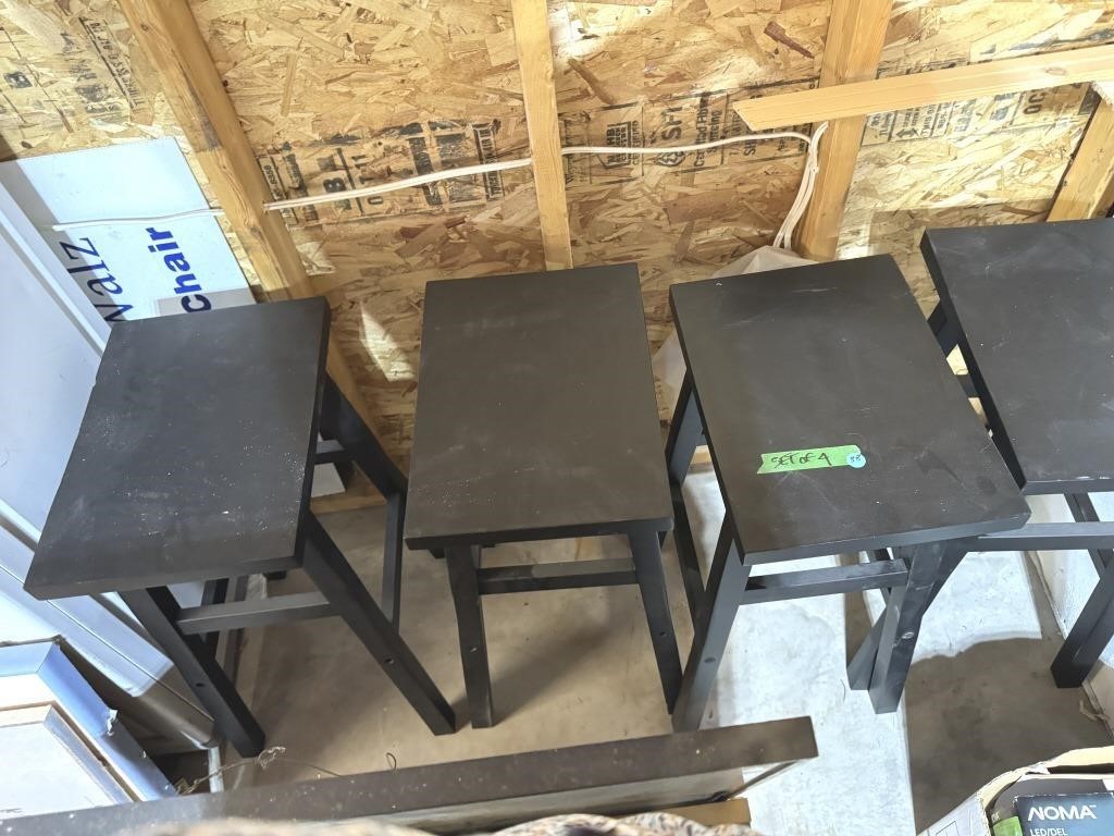 SET OF 4.  STOOLS